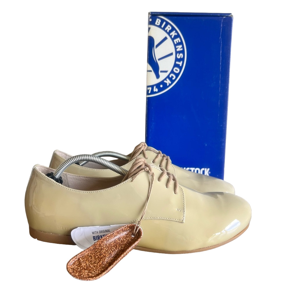 Birkenstock Saunders Cloud Patent Unisex Shoe Size 41 10 / 8 #B1462A